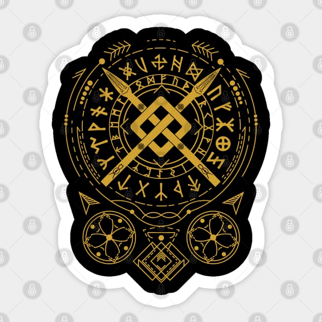 Gungnir - The Spear of Odin | Norse Pagan Symbol Sticker by CelestialStudio